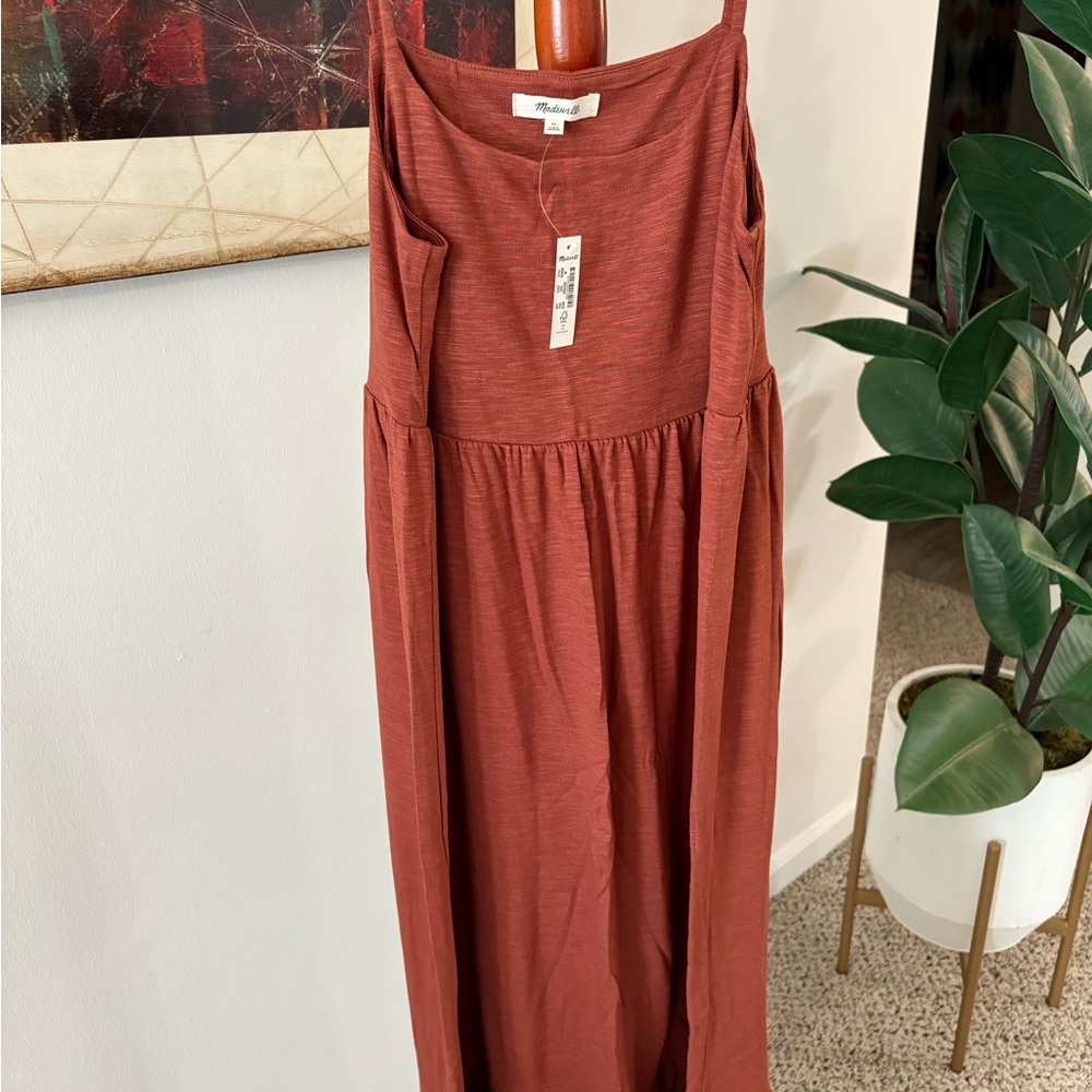Madewell Triblend Cami Empire Tierec Midi Dress